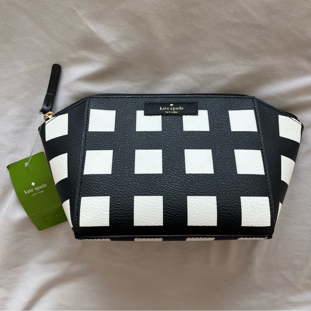 NWT Kate Spade small Eady Grove Street Printed Makeup and Cosmetic Bag